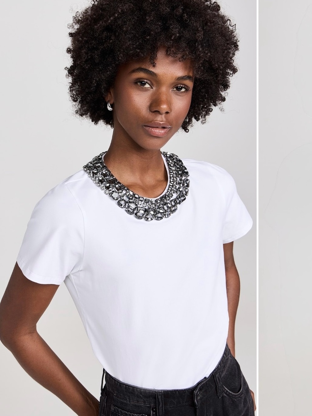 Cinq à Sept
Chunky Necklace Brooklyn Tee Crystal Embellished Collar Necklace - S